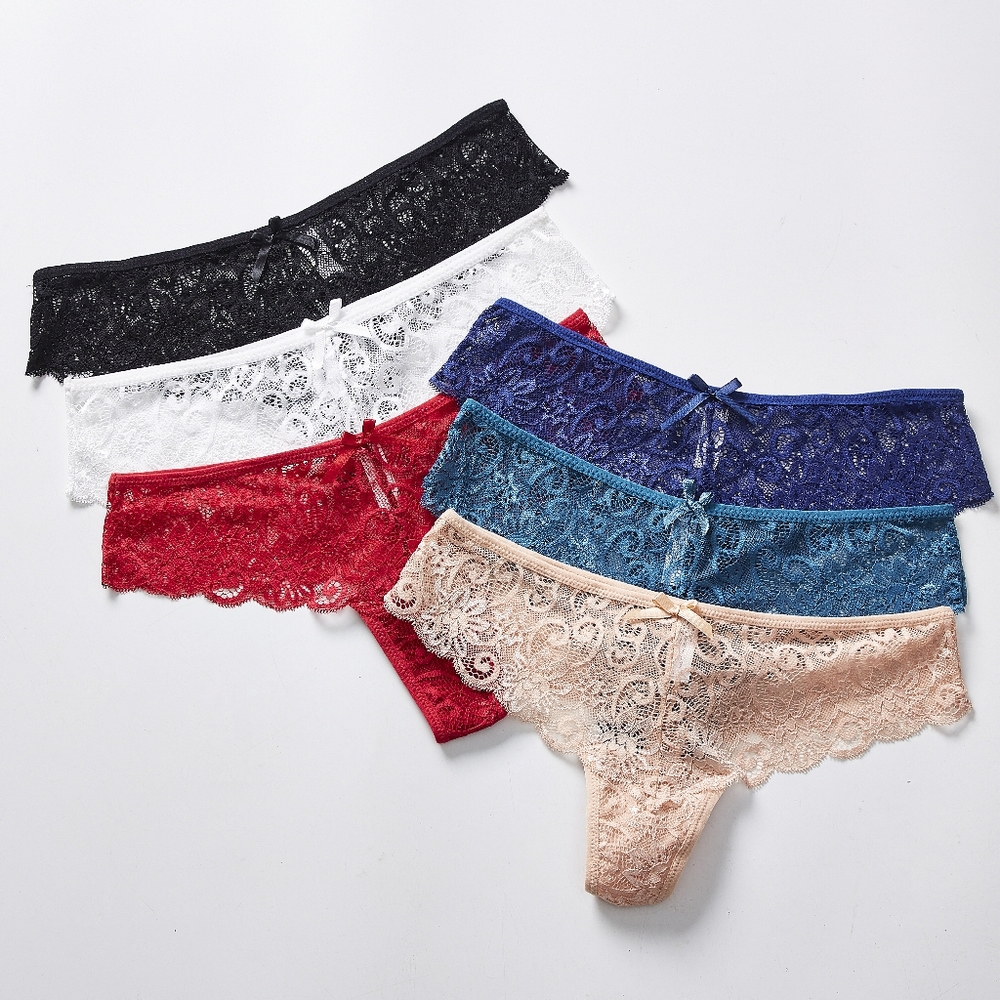 6 Women lace Thong Panties lingerie underwear